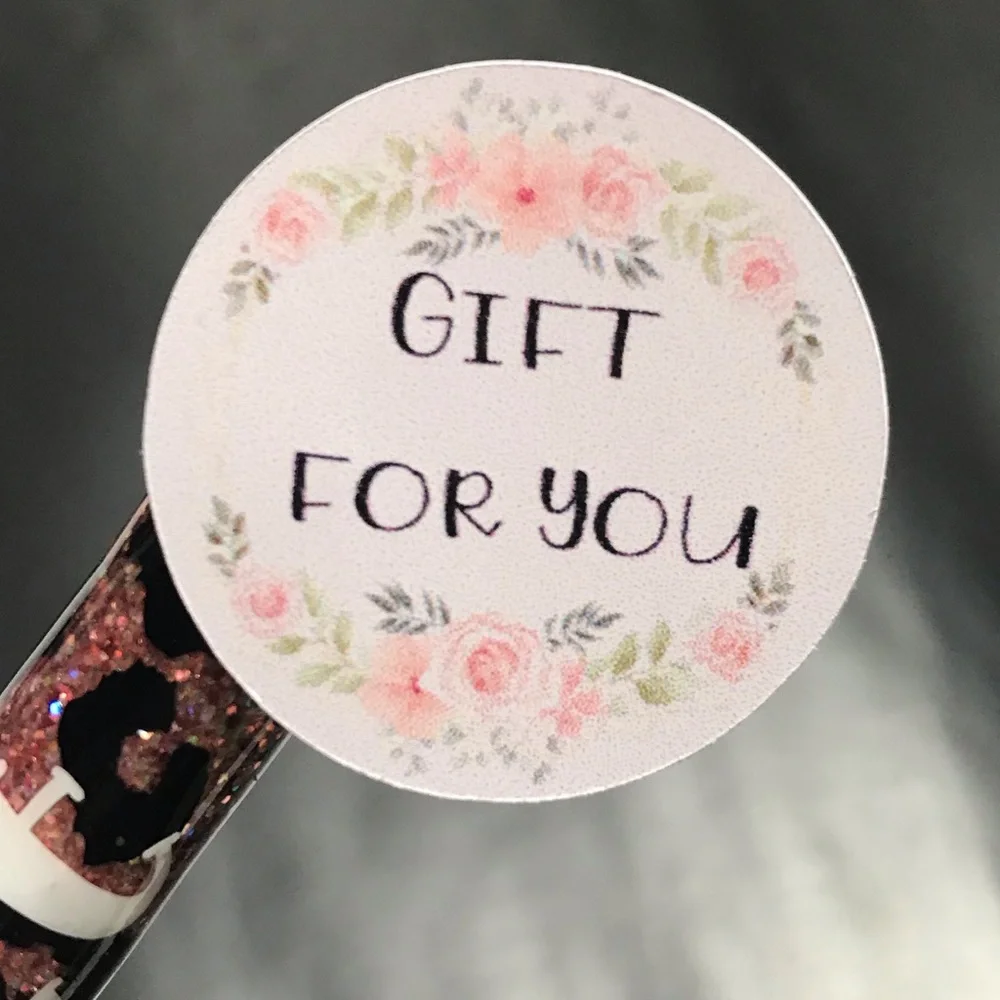 70 gift for you stickers 1.25” round glossy